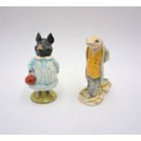 Two Beswick Beatrix Potter ceramic figures, "Sir Isaac Newton" and "Pig-Wig".