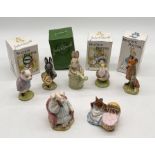 A collection of seven Beswick Beatrix Potter figures comprising of Pigling Bland, Little Black