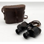 A pair of Negretti & Zambra binoculars in leather case - 6x24 No.13296
