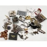 A collection of costume jewellery etc.