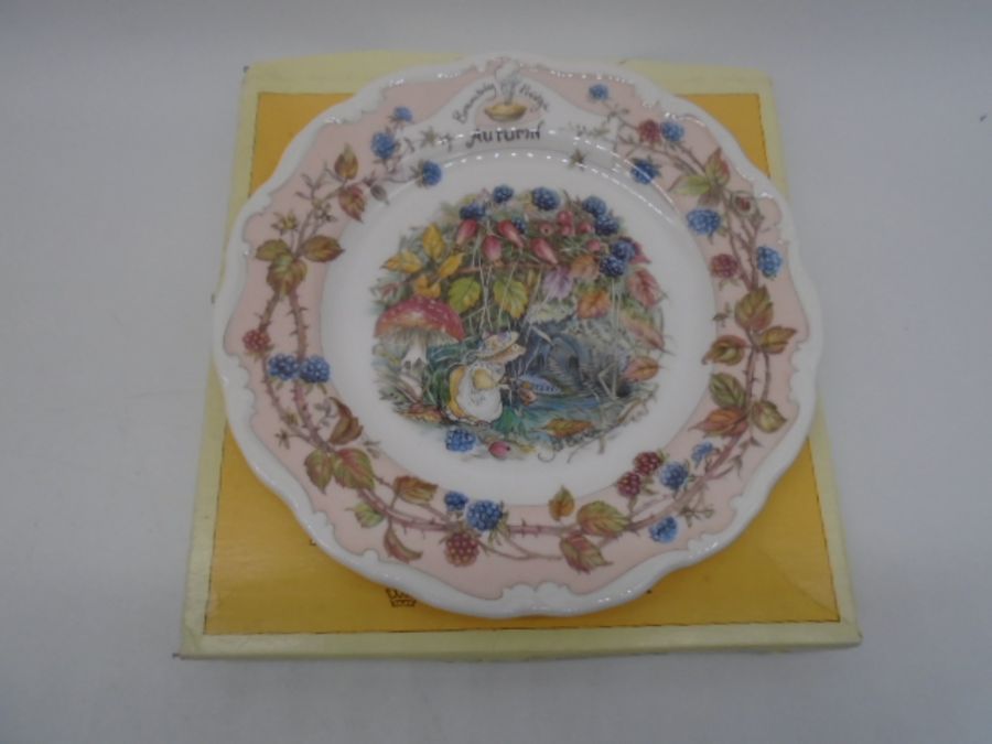 A set of Royal Doulton Brambly Hedge "Four Seasons" plates, along with "The Wedding" Brambly Hedge - Image 3 of 8