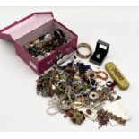 A collection of costume jewellery etc.