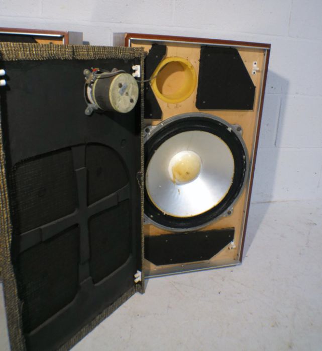 A matched pair of vintage Leak 15 ohm sandwich speakers. - Image 8 of 11