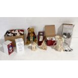 A collection of various Christmas decorations and ornaments