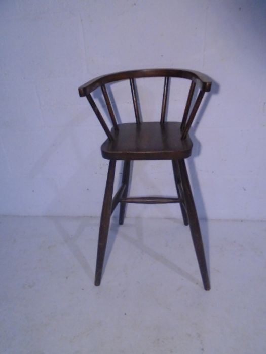 A bentwood high chair