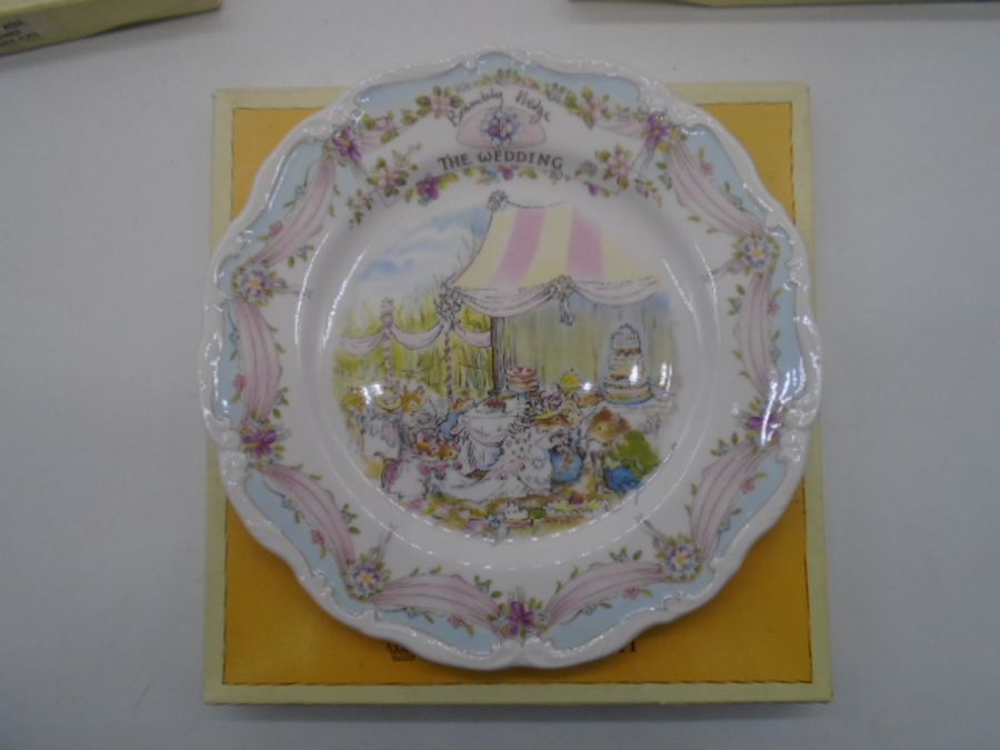 A set of Royal Doulton Brambly Hedge "Four Seasons" plates, along with "The Wedding" Brambly Hedge - Image 6 of 8