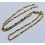 A 22ct gold (marked 916) chain, weight 5.8g