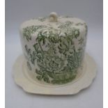 A Crown Devon transfer printed cheese dome.