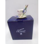 A boxed Franz Hummingbird cup & saucer