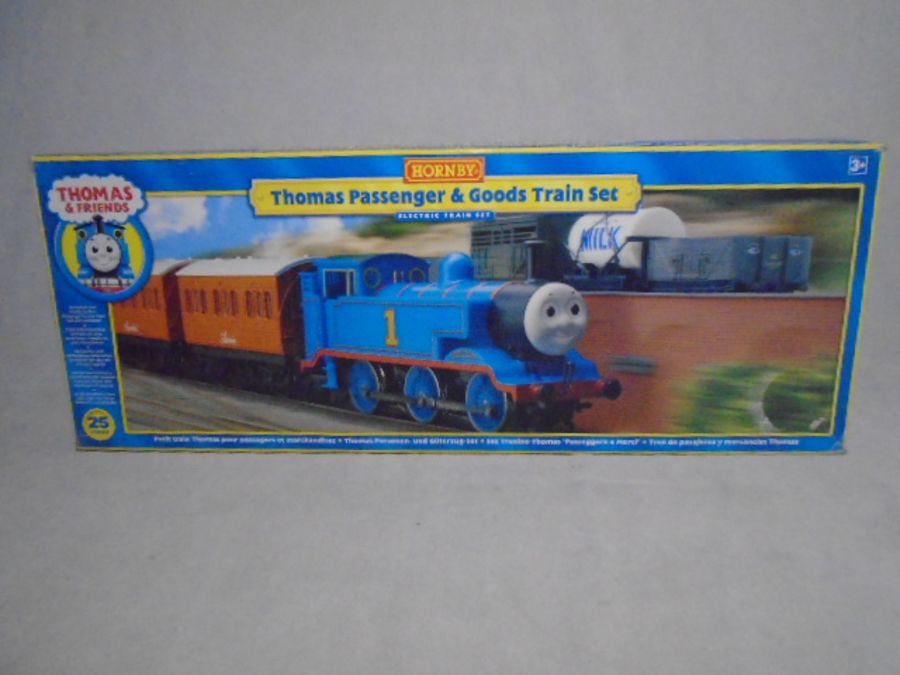 A boxed Hornby OO gauge Thomas The Tank Passenger & Goods Electric Train Set