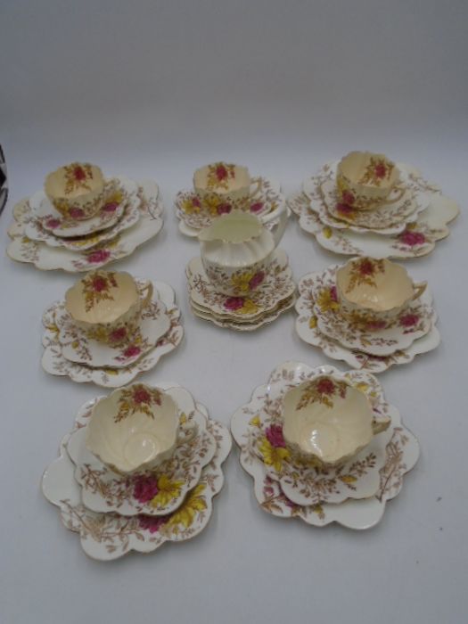 A turn of the century Chapman's part tea set, pattern number 1421- some A/F