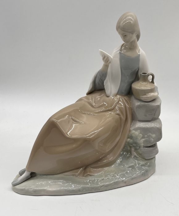 A collection of ceramics including boxed Royal Doulton Olivia, Nao seated lady, Coalport Serenity - Image 2 of 8