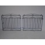 A pair of wrought iron gates