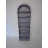 A freestanding painted bookcase - height 172cm