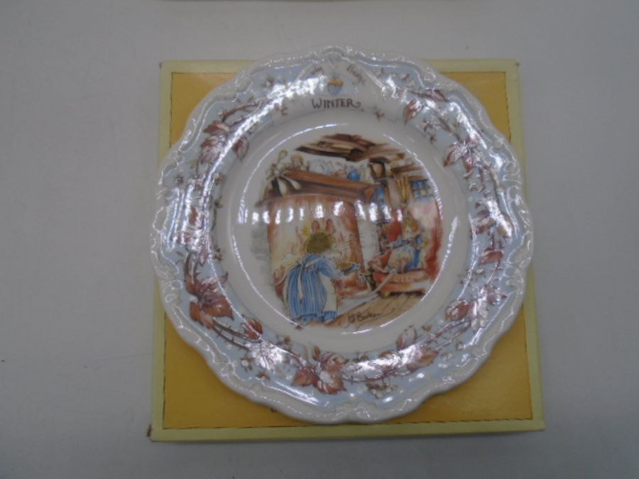 A set of Royal Doulton Brambly Hedge "Four Seasons" plates, along with "The Wedding" Brambly Hedge - Image 4 of 8