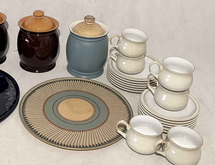 A collection of various Denby storage jars, platters etc including Luxor, Shiraz and Baroque - Image 3 of 3