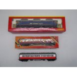 A boxed Hornby OO gauge Advenza Freight Class 66 diesel locomotive (66842), along with two Hornby