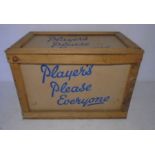 A vintage Players Navy Cut cigarettes shipping crate.