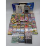 A collection of Commodore & Sinclair ZX Spectrum computer games, along user manuals etc