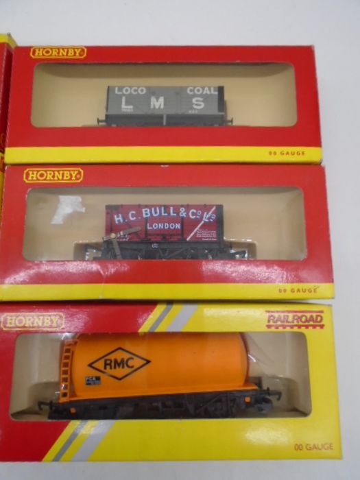 A collection of Hornby OO gauge accessories including six boxed rolling stock wagons/vans, boxed - Image 7 of 10