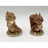 Two Beswick David Hand's Animaland figures, Hazel Nutt and Dinkum Platypus with gold marks to base