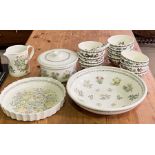 A collection of Portmeirion china including eleven bowls in the Botanical pattern and larger bowls