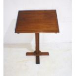 A mahogany lectern.