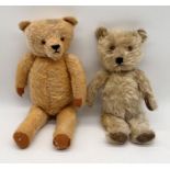 Two vintage teddy bears - one Chiltern style