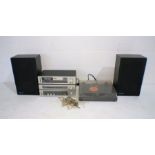 A Pioneer hifi music system, comprising of a pair of CS 161 speakers with grills, Auto Return Stereo