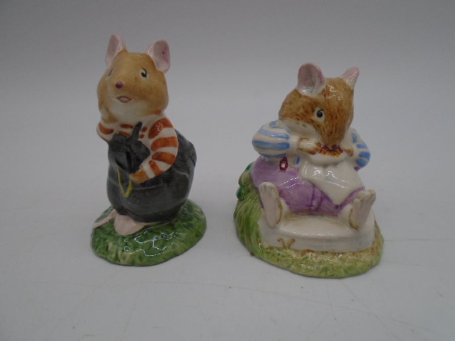 Two Royal Doulton Brambly Hedge figurines including Wilfred Toadflax and Mr Toadflax, along with a - Bild 2 aus 8