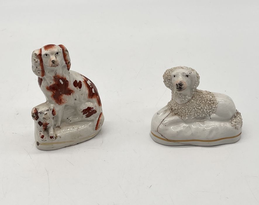 A collection of various china including two Staffordshire pottery greyhounds, a Staffordshire Poodle - Image 6 of 6