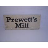 A wooden Prewett's Mill sign - Overall size 38cm x 92cm