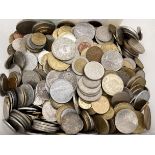 A collection of worldwide coinage