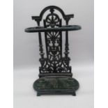 A cast iron Victorian style stick stand - height 51cm