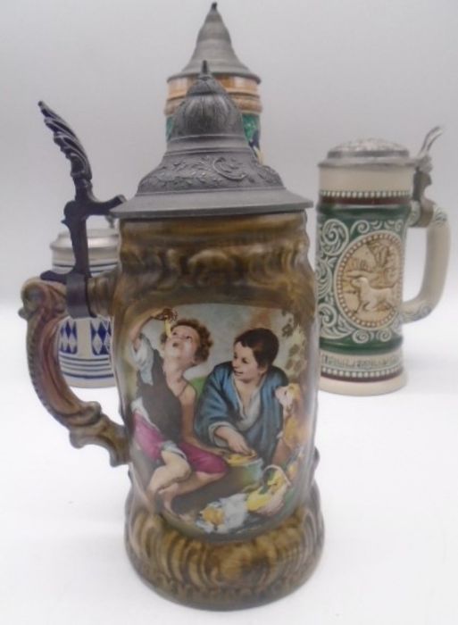 A collection of twelve Steins. - Image 15 of 21