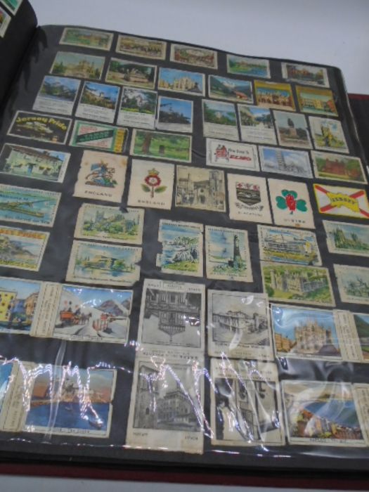 A large collection of vintage matchbox covers, an album and a box of loose. - Image 16 of 46