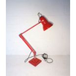 An anglepoise lamp, marked 'The Anglepoise'.