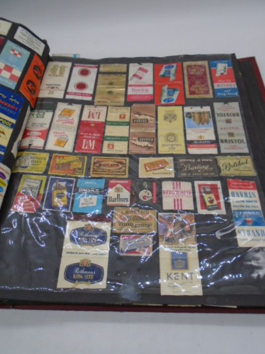 A large collection of vintage matchbox covers, an album and a box of loose. - Image 4 of 46