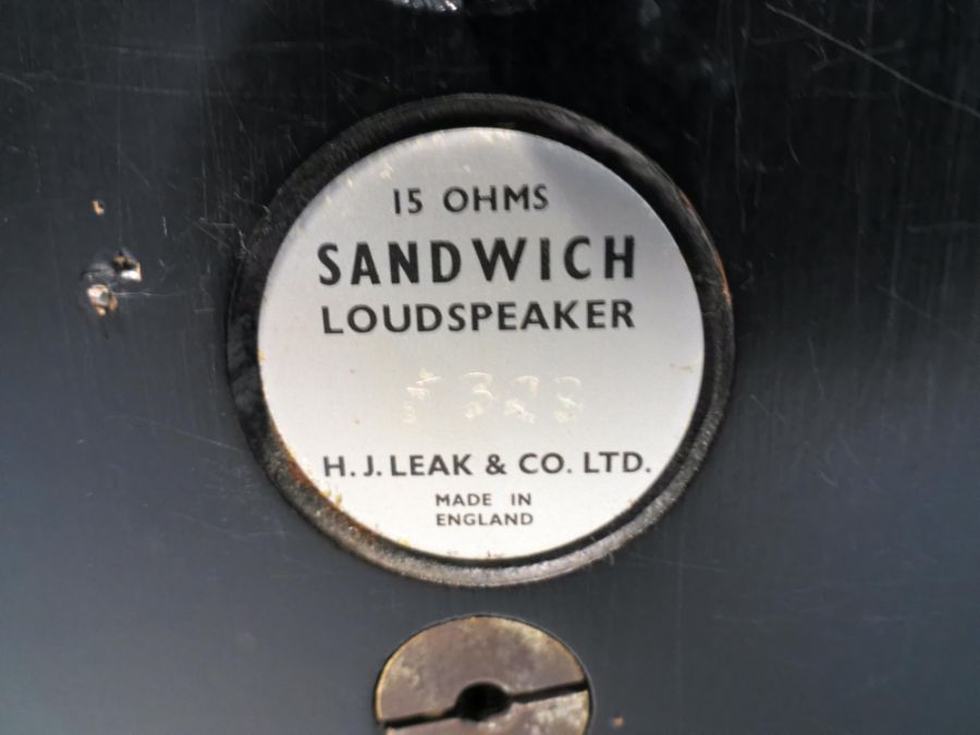 A matched pair of vintage Leak 15 ohm sandwich speakers. - Image 11 of 11