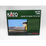 A boxed Kato Precision Railroad Models N Gauge "Amtrak El Capitan" 10 car train set (No 106-079)