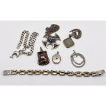 A collection of 925 silver jewellery etc. total weight 88.3g