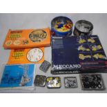 Two vintage boxed sets of Meccano including an advanced metal construction set (No 5) and multi-