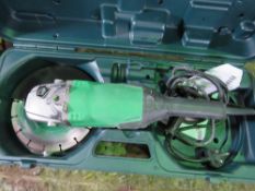 HITACHI 240VOLT ANGLE GRINDER. RETIREMENT SALE. SOLD UNDER THE AUCTIONEERS MARGIN SCHEME THEREFORE N