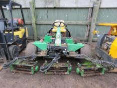 JOHN DEERE 3235B 5 GANG CYLINDER MOWER, YEAR 2001 APPROX. WHEN TESTED WAS SEEN TO RUN, DRIVE AND MOW