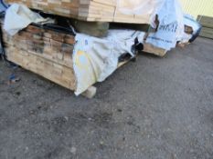 SMALL PACK OF UNTREATED TIMBER MACHINED FENCE CLADDING BOARDS. SIZE: 1.5M LENGTH X 97MM WIDTH X