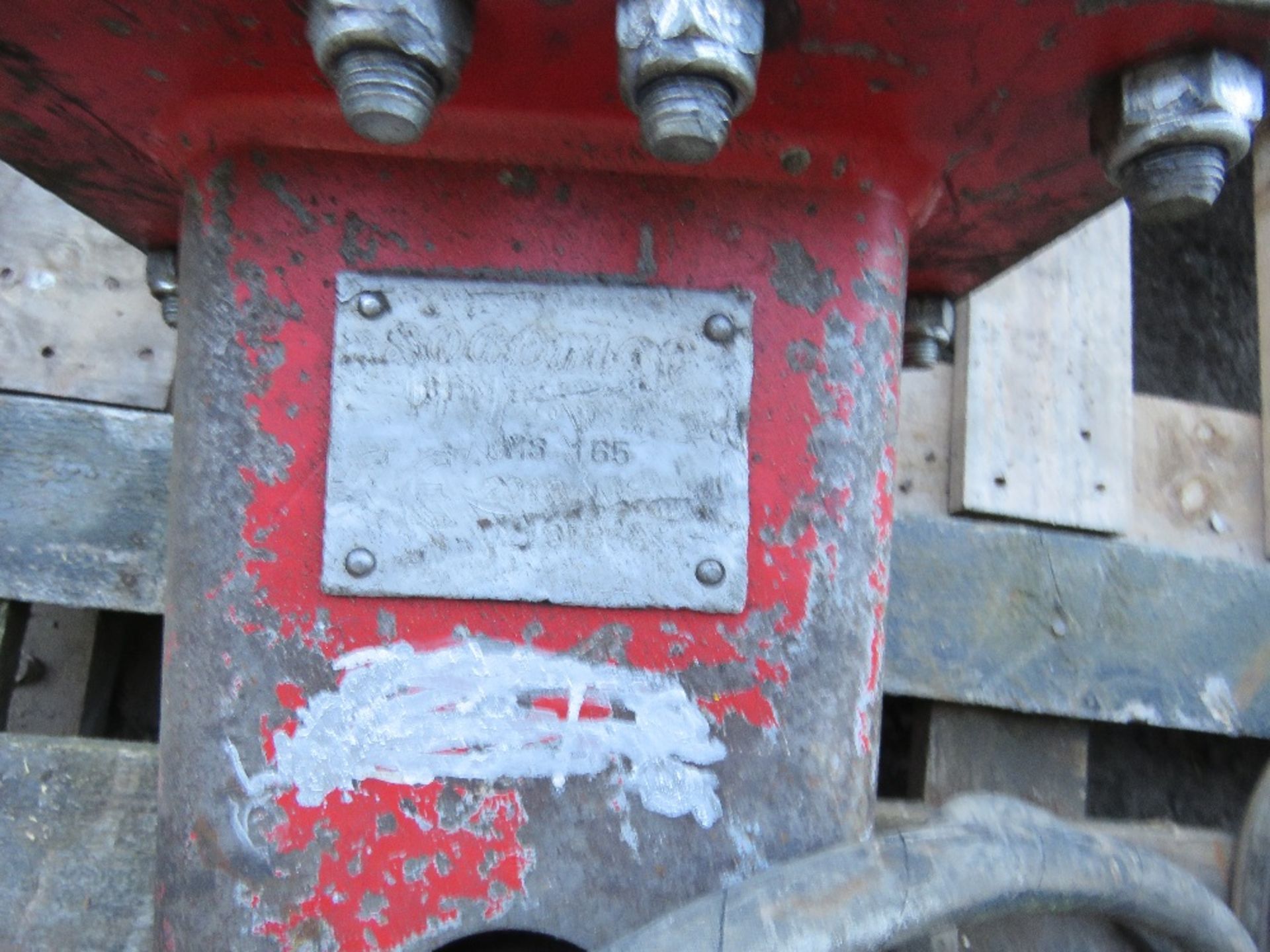 SOCOMEC MS165 30MM PINNED EXCAVATOR BREAKER. - Image 5 of 5