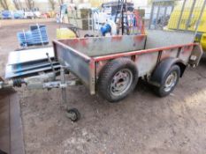 IFOR WILLIAMS SINGLE AXLED TRAILER 8FT X 4FT6" APPROX. LOCAL METALWORKER RETIRING. THIS LOT IS SOLD