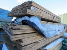 2 X SMALL PACKS OF UNTREATED TIMBER FENCE CLADDING BOARDS. SIZE: 1.8-2.2M LENGTH X 70MM WIDTH X