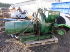 LISTER 3 CYLINDER 22.5KVA GENERATOR, VERY LOW HOURS, ELECTRIC START. WITH EXHAUST AND AIR DUCTING. B