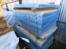3 X PACKS OF UNTREATED HIT AND MISS FENCE CLADDING TIMBER BOARDS. SIZE: 1.44-1.74M LENGTH X 95MM WI